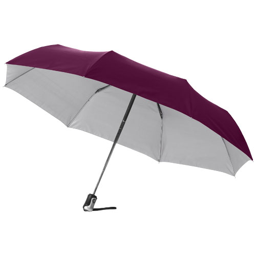Parapluie automatique personnalisable - Alex Bordeaux et Argent
